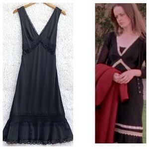 ASO Rory Gilmore Girls ALT colorway all Black Lace Midi Dress Size S fall event